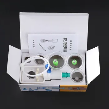 

6 Pcs Massage Vacuum Cupping Set Thicker Magnetic Aspirating Cupping Cans Cupuncture Massage Suction Cup With Tube Toiletry