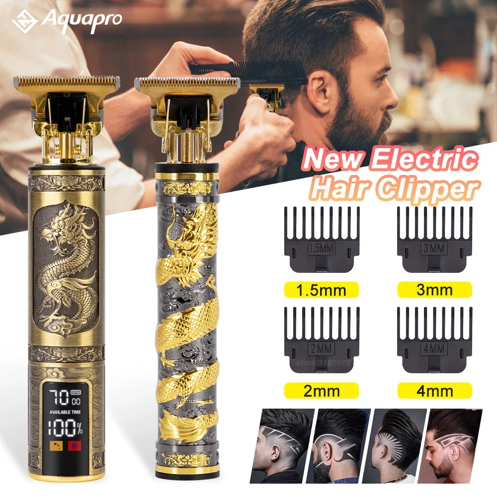 T9 Hair Clipper New Trimmer for Men LCD Digital Cutting Machine Shaving Barber Electric Shaver Styling Tool Mower | Бытовая техника