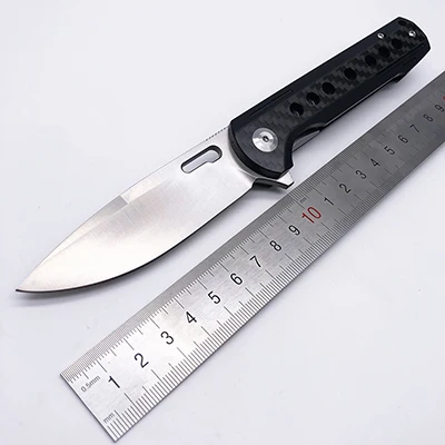 Carbon fiber BMT EF910 складной нож инструмент для выживания кемпинга охотничий нож D2 лезвие+ G10 ручка из углеродного волокна карманный нож EDC Открытый инструмент - Цвет: Carbon fiber