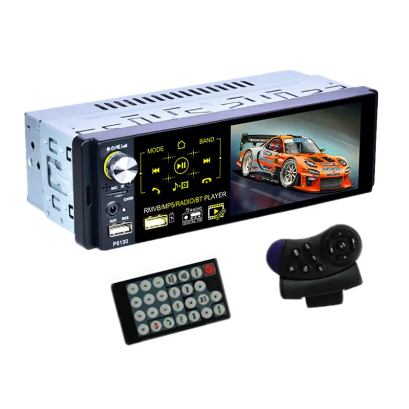LAESD 1Din Автомагнитола Авто аудио стерео с FM Bluetooth 2,0 Камера заднего вида USB Aux рулевое колесо дистанционное управление RDS