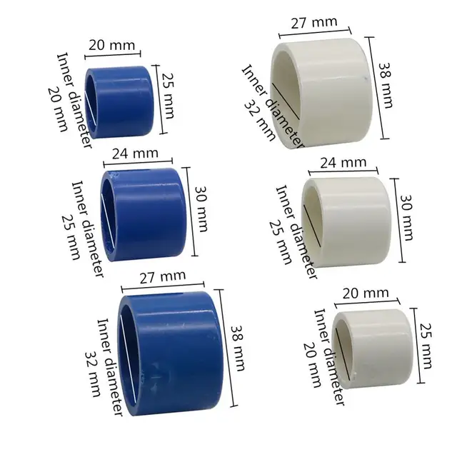 Belső Átmérőjű Méret 20 Mm/25 Mm/32 Mm Pvc Vízellátó Cső Csősapka Kerti Víz Öntöző Tartozékok Műanyag Dugó 3 Db - Image 2