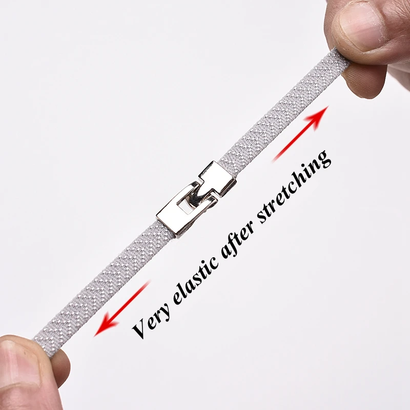 Новинка 1 секунда быстроэластичные шнурки на плоской подошве без галстука