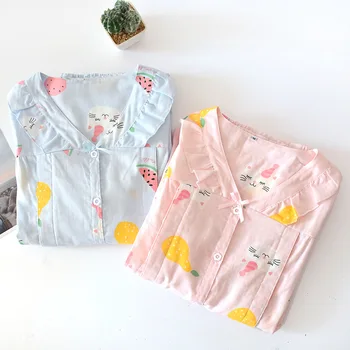 

2Pcs/Set Spring Autumn Pregnancy Maternity Sleepwear Cotton Nursing Pregnant Pajamas Breastfeeding Nightgown Adjustable Pants