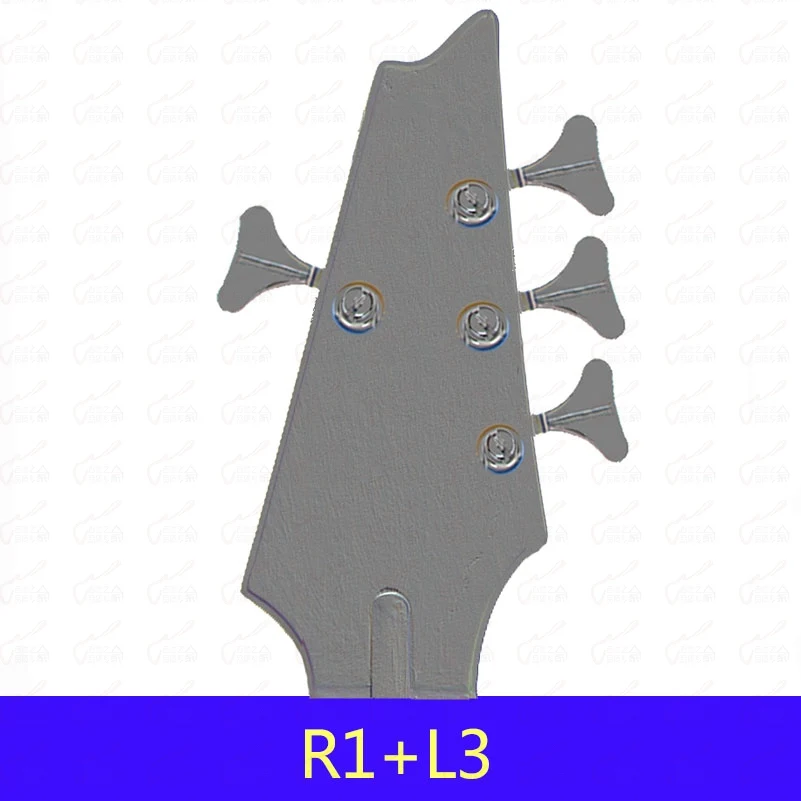 4/5/6 Струны для электрической бас-гитары Колки тюнеры Chrome сделано в германии - Цвет: R1 and L3 One Set