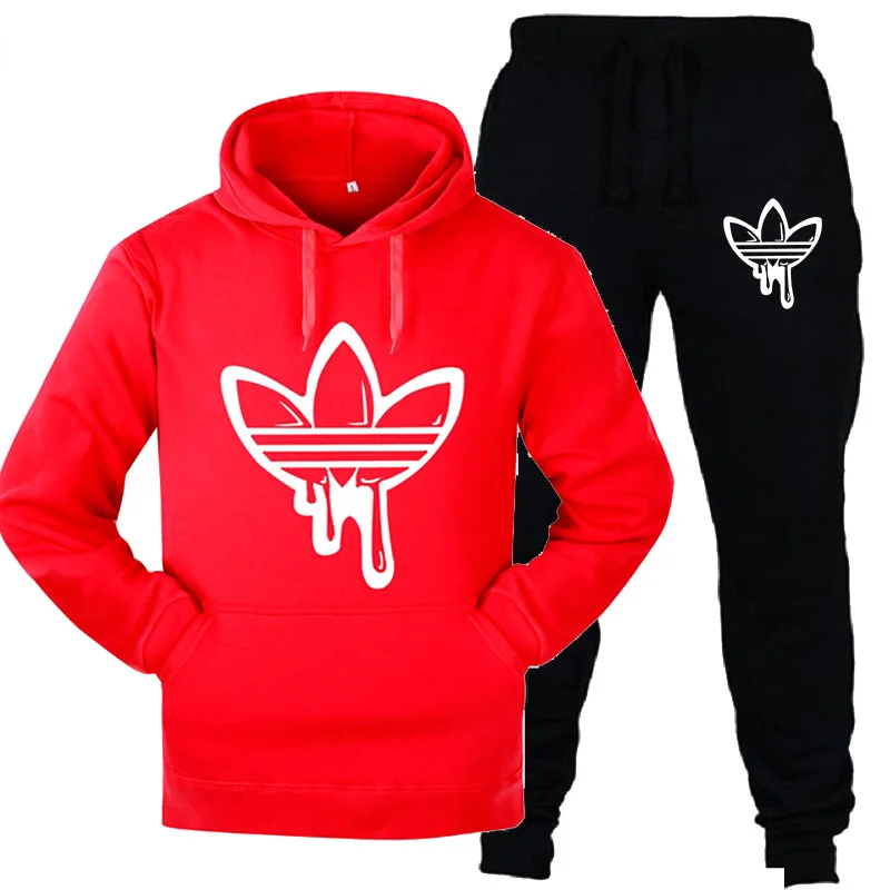 Тренд Спортивный Теплый костюм спортивный костюм Свободная спортивная одежда мужской весенне-осенний фитнес беговой костюм теплая спортивная одежда для бега