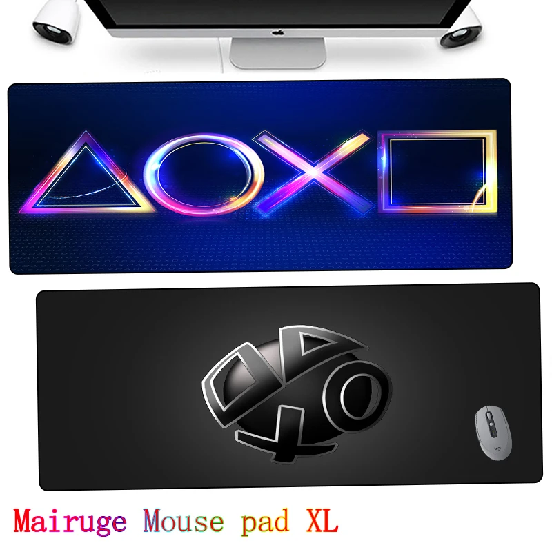 

PlayStation theme Mouse pad anime XXL900x400 Gaming accessories desk mat gabinete gamer pc desk tapis de souris kawaii table