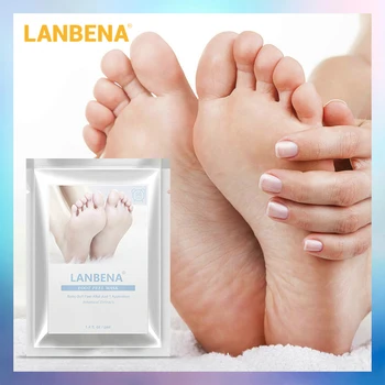 

LANBENA Exfoliating Foot Peel Mask Only Need One Pair Remove Dead Skin Thoroughly in 2-7 Days Foot Mask Peeling Cuticles Heel