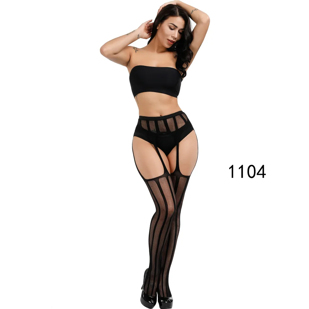 New Arrival Solid Stockings Women Sexy Thigh High Fishnet Nylon Long Socks Sex Belt Standard Over Knee Socks Sexy Lingerie