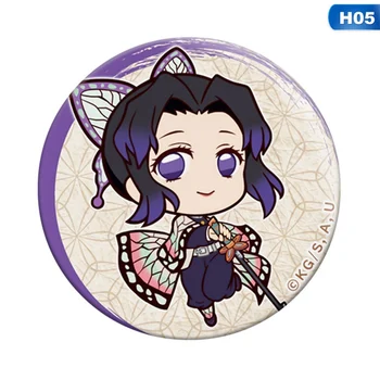 

Demon Slayer: Kimetsu no Yaiba Kamado Tanjirou Cosplay Badge Cartoon Collect Backpacks Bags Badges Button Brooch Pins