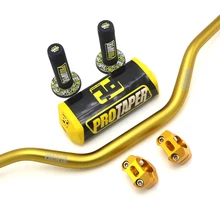 Мотоцикл руль 1-1/" черные амбушюры PRO коническая ручка ручки CNC руль зажим велосипед ямы мотокросса 28 мм