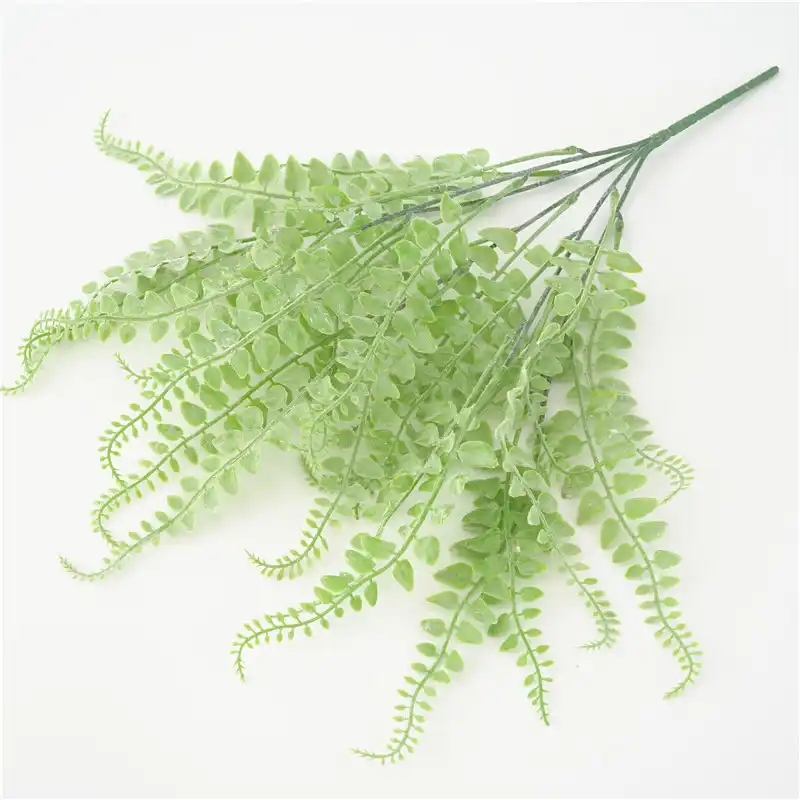 人工植毛シダ草の花束diy偽の緑の葉ガーデンホームテーブル花の装飾 人工植物 Aliexpress