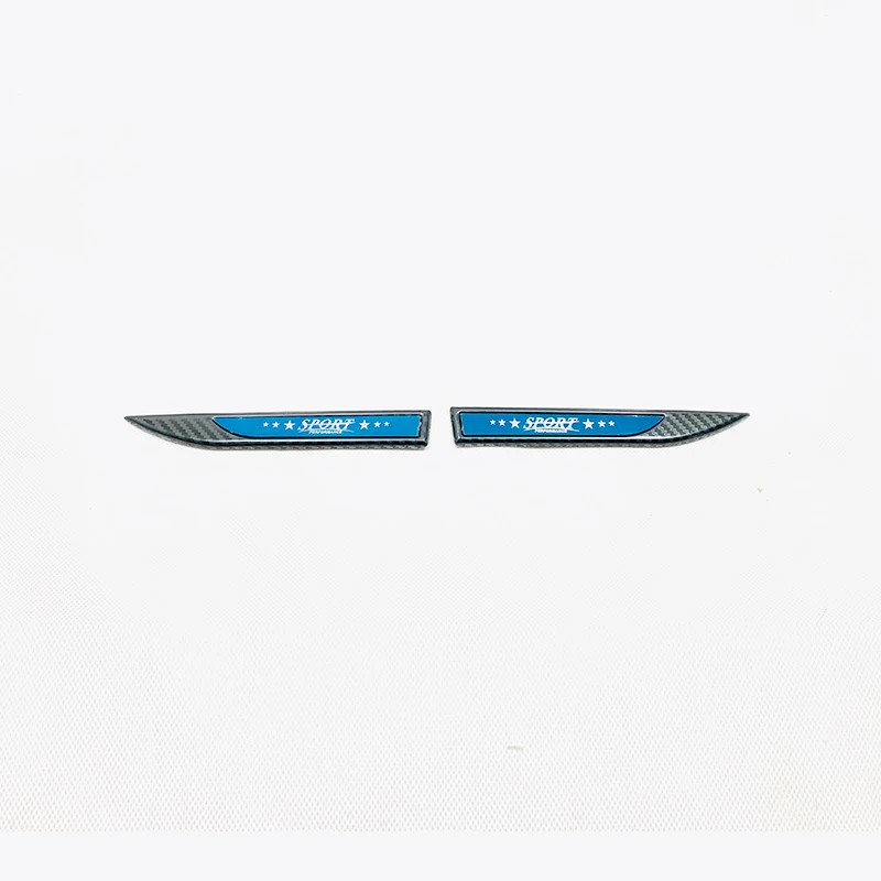 Carbon Fibre Нержавеющая сталь для Mazda 3 Axela автомобиля крыло боковая эмблема на крыло эмблема наклейка накладка автомобиля аксессуары для укладки 2 шт - Цвет: Carbon Fibre