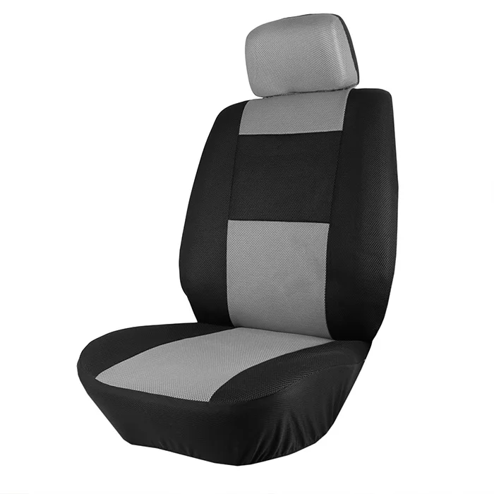 O SHI CAR Универсальный чехол на автомобильное сиденье для автомобилей дышащий Сэндвич сиденье протектор плащ Авто Крышка подходит Toyota Volvo Ford и т. Д - Color Name: 1 front - Grey
