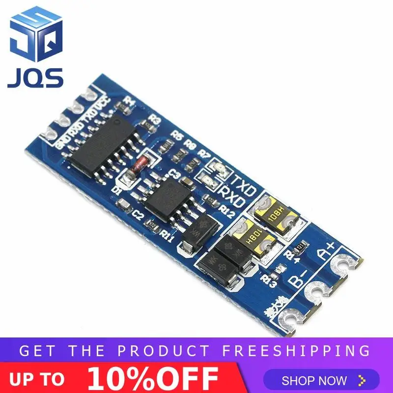 TTL Turn To RS485 Module 485 To Serial UART Level Mutual Conversion Hardware Automatic Flow Control Power Supply Module 3.3V 5V