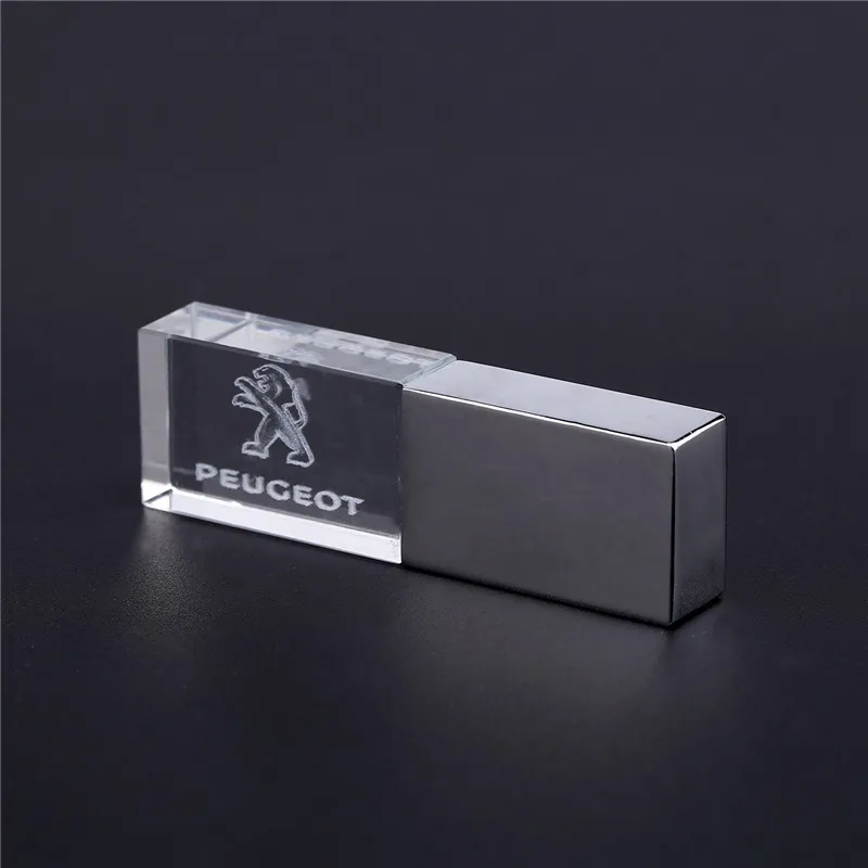 white JASTER peugeot crystal+ металлический USB флеш-накопитель 4 ГБ 8 ГБ 16 ГБ 32 ГБ 64 ГБ 128 Гб Внешняя карта памяти u диск - Цвет: white