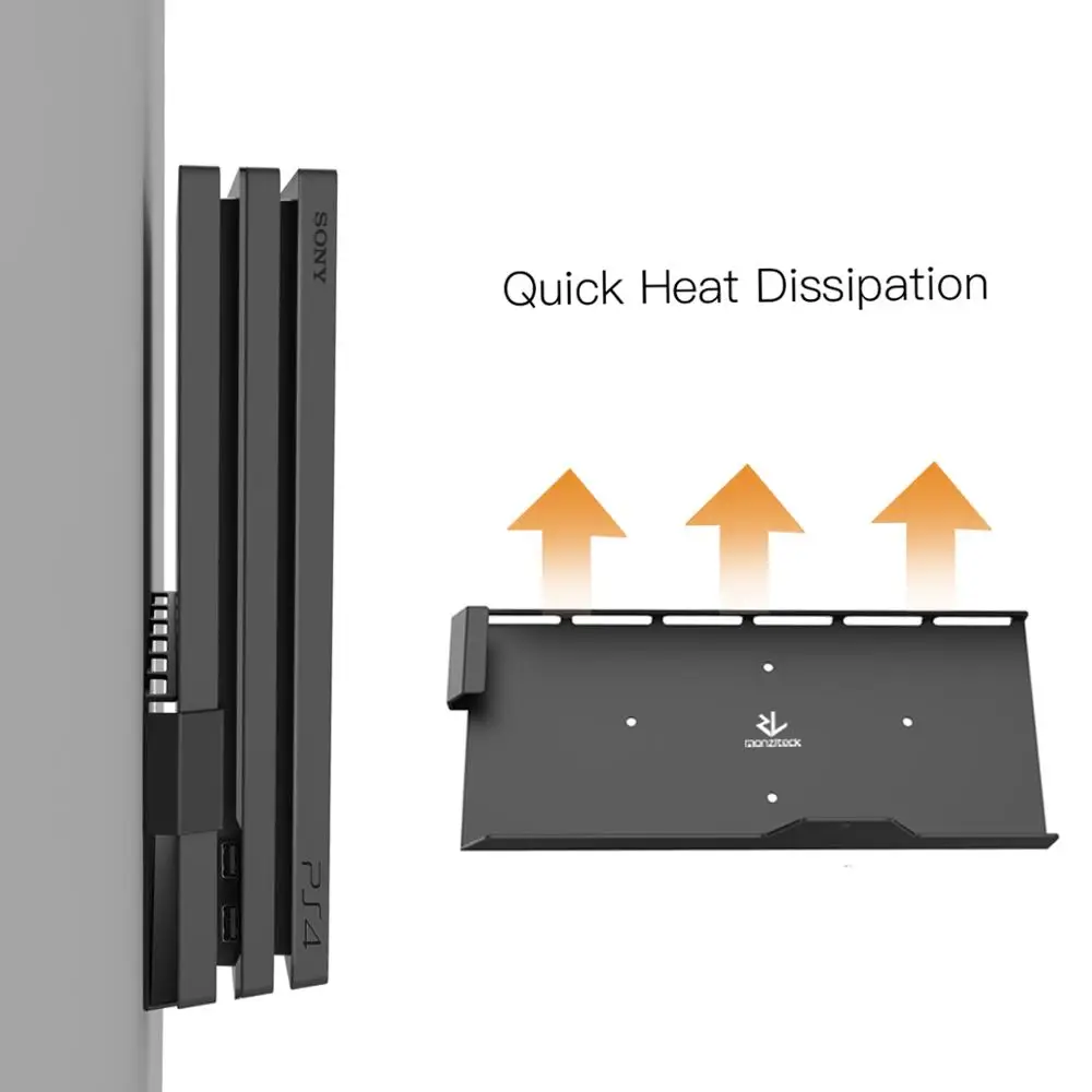 Atrás de tv Economia de Espaço Fácil de Instalar Montagem na Parede para Ps4 Monzlteck Perto Pro ou - Image 5
