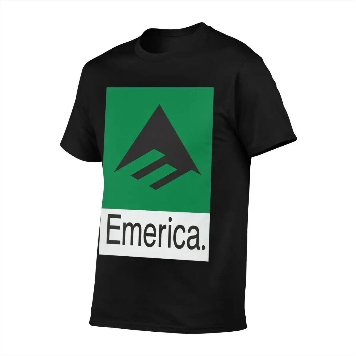 Классическая мужская футболка Emerica с черным принтом для скейта большого размера