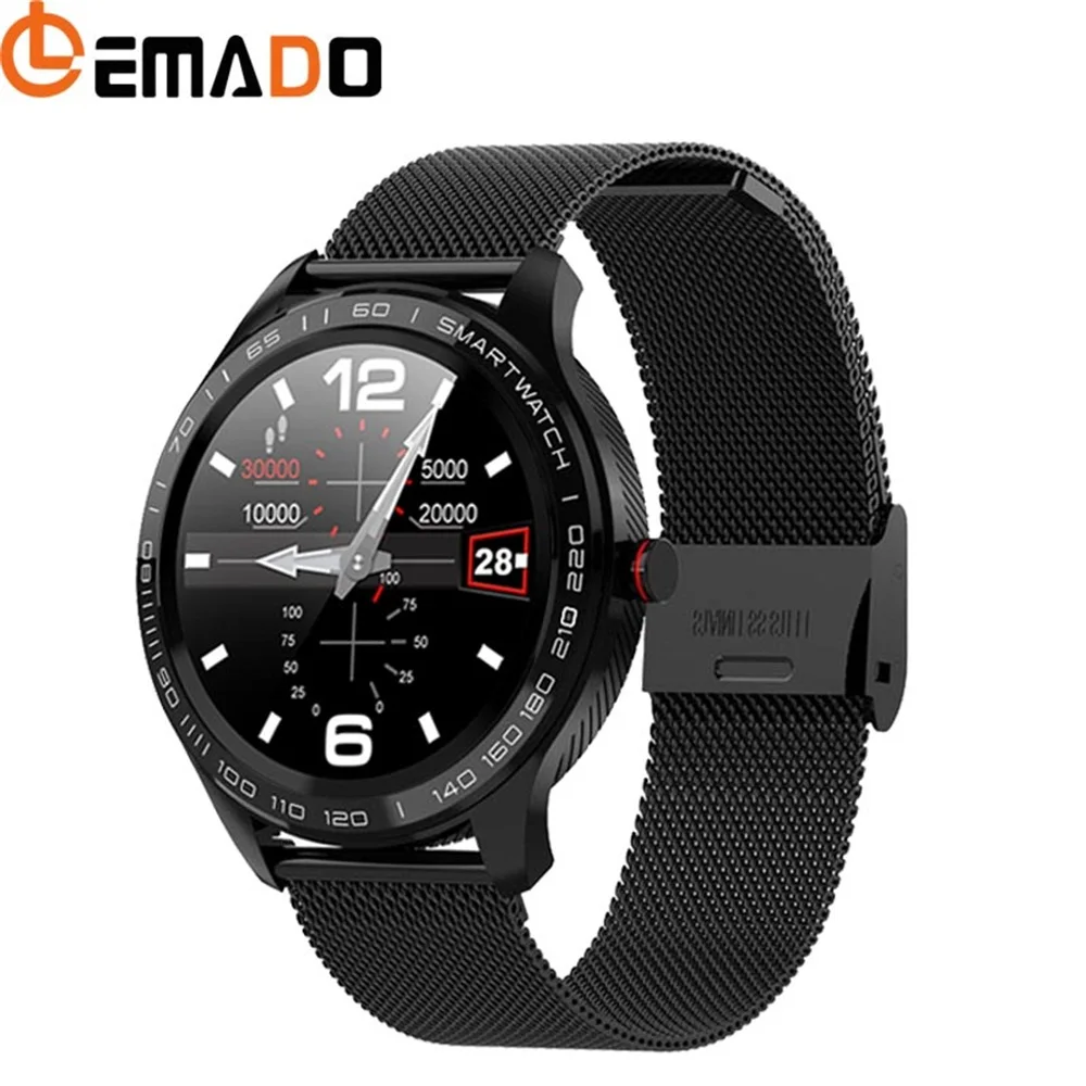 Lemado L9 Смарт-часы мужские IP68 Водонепроницаемые ультра-тонкие полный сенсорный