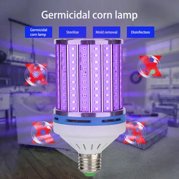 

E26/E27 Corn Lamp Remote Control UVC Ozone Disinfection Sterilizer Light Bulb LED UV Sterilizing Disinfection Protection