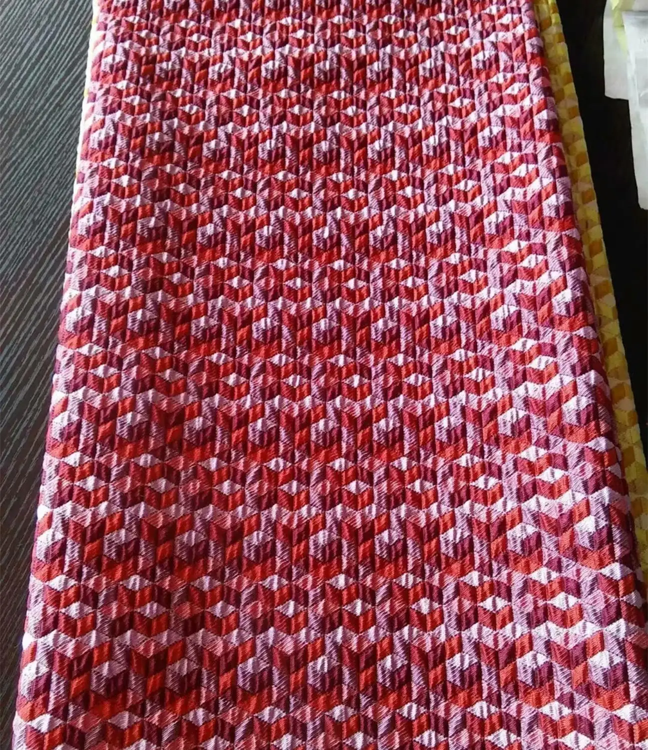 Нигерийская жаккардовая парчовая Ткань 5 ярдов жаккардовая парчовая ткань модная мягкая ткань для праздничных платьев DHL02