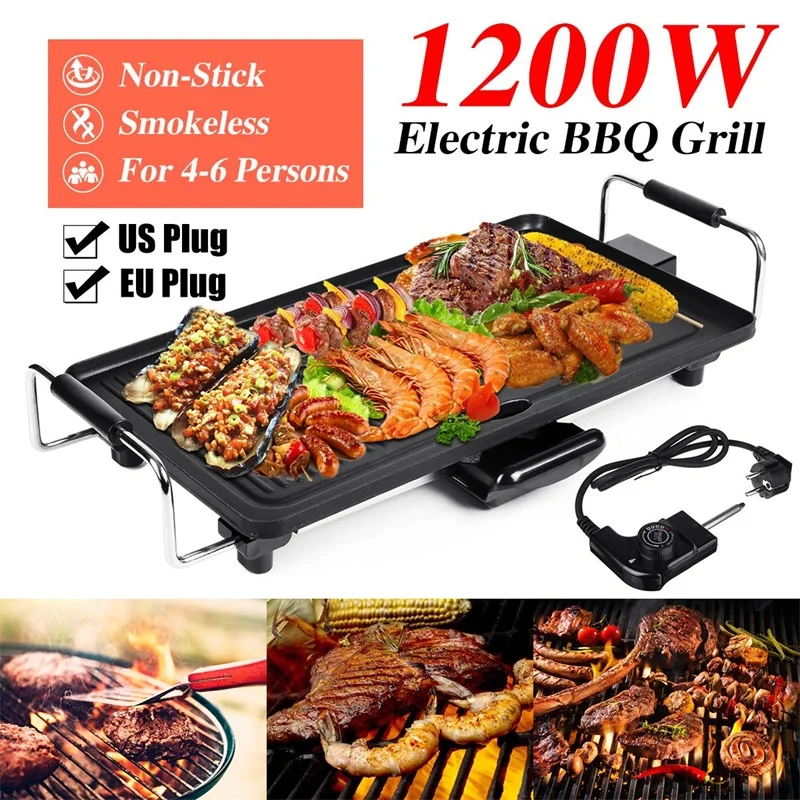 

Barbecue Oven Household Electric Oven Smokeless BBQ Tool Multi-function Indoor Electric Non-Stick Griddle Baking Pan
