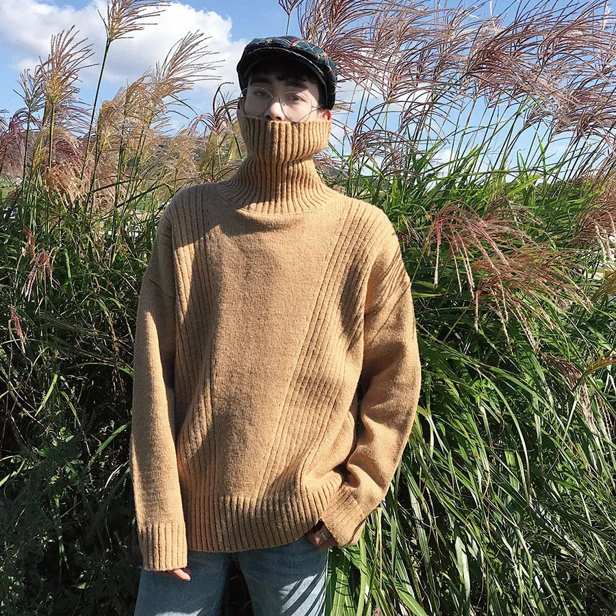 Solid Turtleneck Pullover Men Korean Winter Sweater Men 2019 Long Sleeve Fashion Thick men's Warm Turtleneck Sweater Male Solid Turtleneck Pullover Men Korean Winter Sweater Men 2019 Long Sleeve Fashion Thick men's Warm Turtleneck Sweater Male