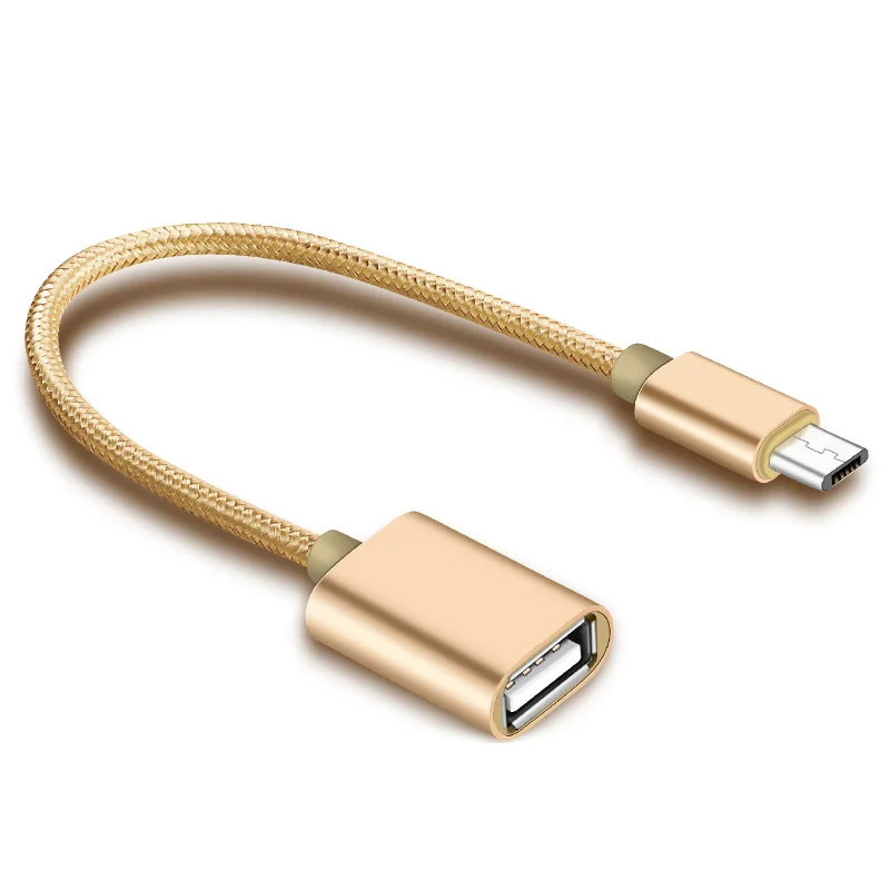 Металлический корпус Micro USB OTG кабель адаптер для Xiaomi Redmi Note5 Micro USB разъем для huawei планшета Android USB 2,0 OTG адаптер
