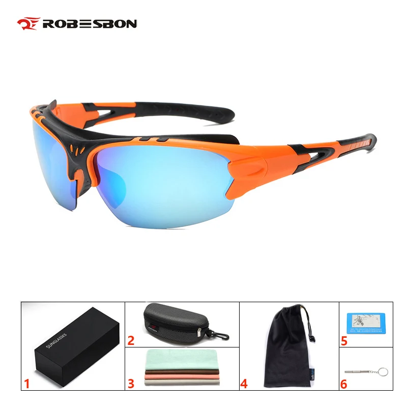 HD111 поляризованные велосипедные очки UV400 линзы велосипедные солнцезащитные очки мужские спортивные очки велосипедные очки с очками чехол - Цвет: 04