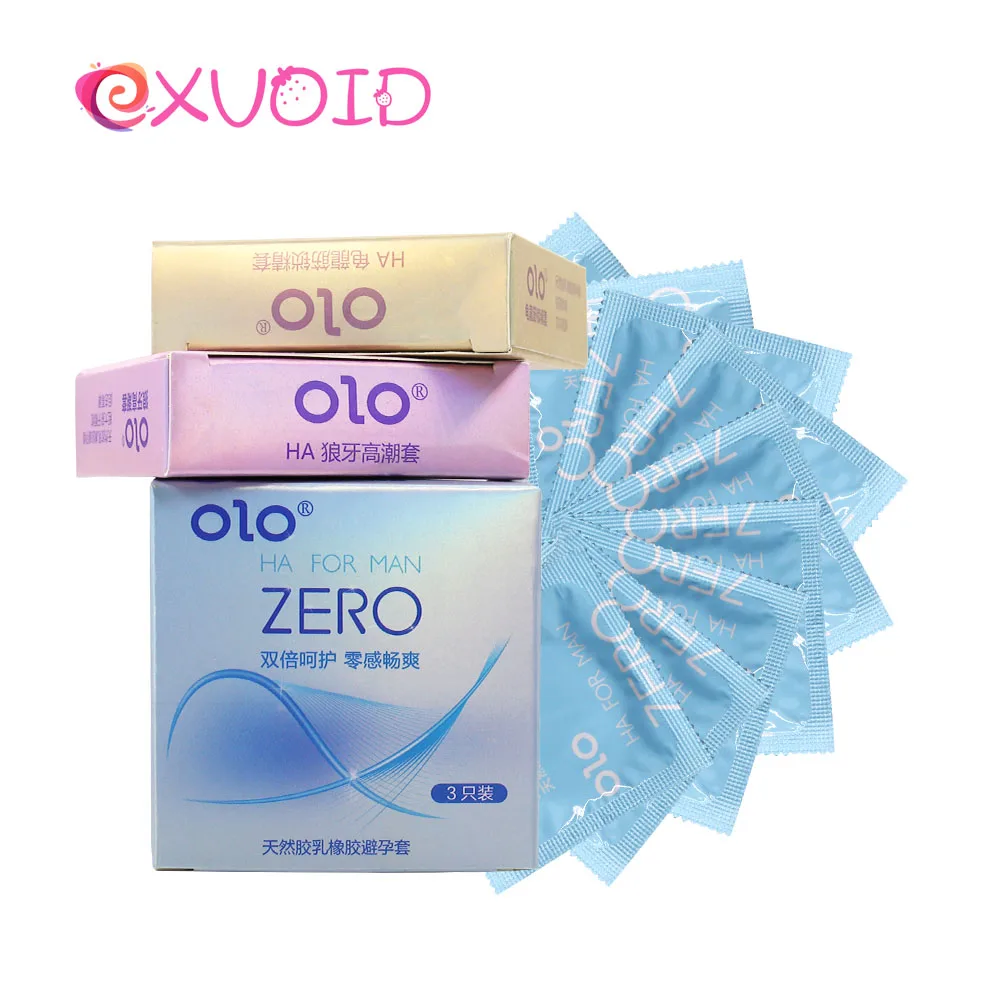 EXVOID 3 шт. Ультратонкий гладкий смазанный презерватив для взрослых продуктов для мужчин большой маслянистый натуральный латекс