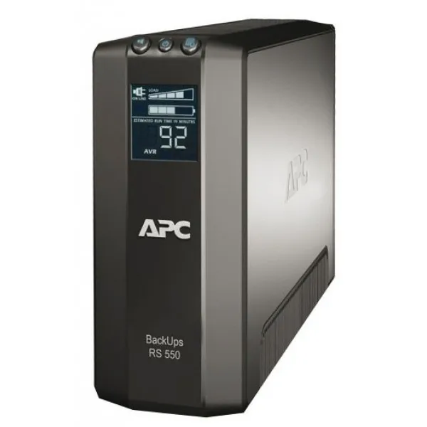 Источник бесперебойного питания apc back-ups rs line-interactive 550va / 330w tower iec lcd serial+usb |