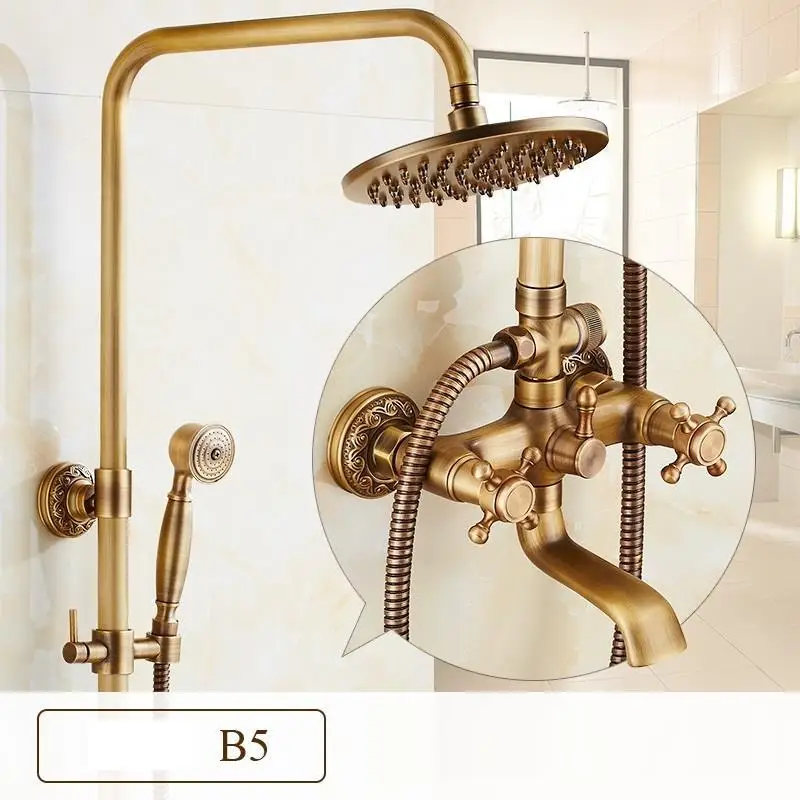 Bain Colonne Douche Doucheset Conjunto Regadera De timna Prysznic ванная комната Eletrico Ducha Chuveiro Do Banheiro душевой набор - Color: Version A