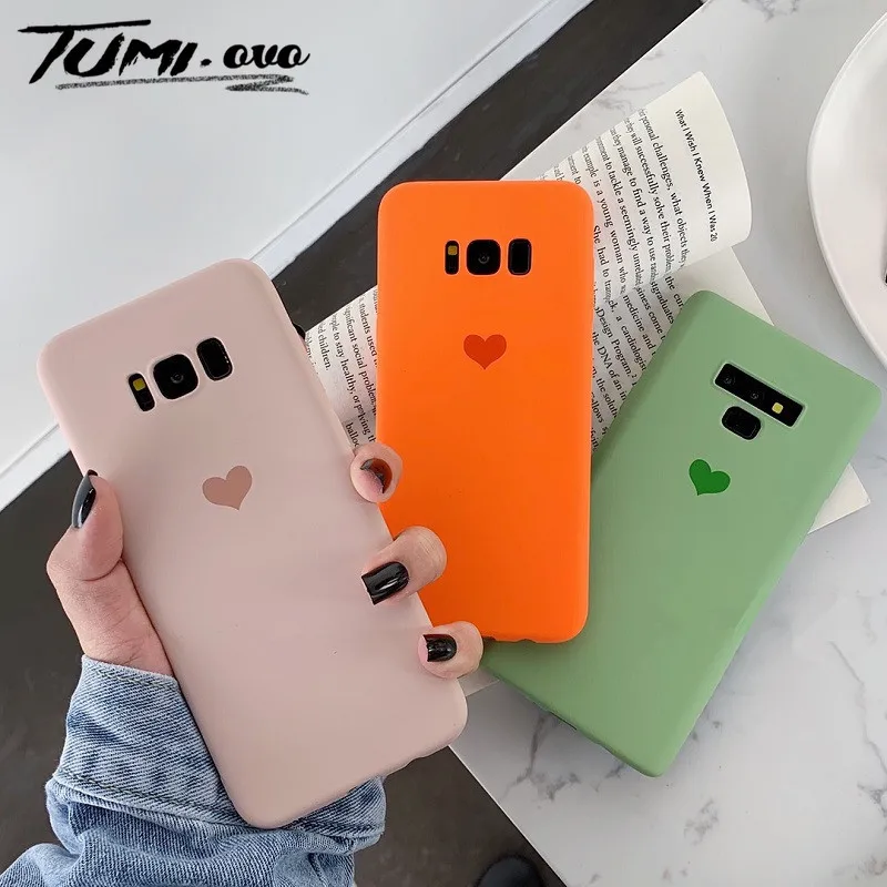 Матовые чехлы Macaron для Samsung Galaxy S10 Lite S9 S8 Plus S7 S6 Edge Note 9 8 S10E|Бамперы| |