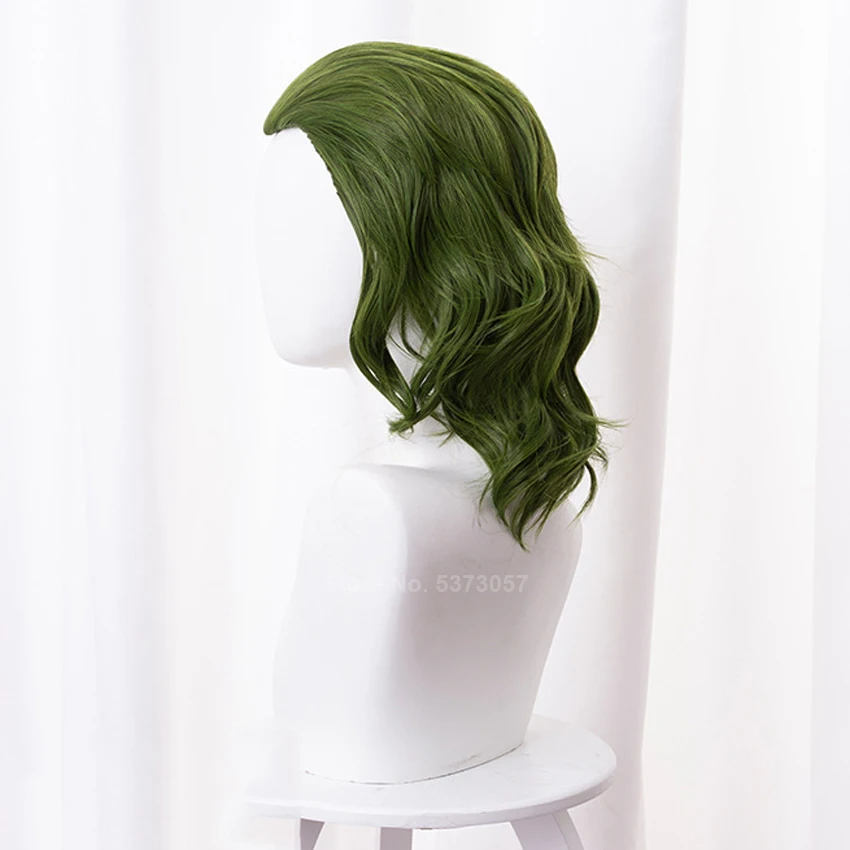 Joker Origin Movie Cosplay Wig Joaquin Phoenix Arthur Fleck Accessories Green Luxury Miranda Kerr Curly Wig Hair