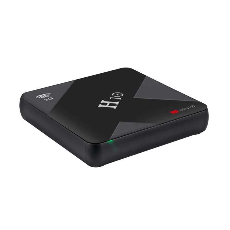 New H10 Android 9.0 Smart Tv Box Allwinner H6 Quad Core 6K Set Top Box Dual Wifi 2.4G/5G Usb3.0 Wifi Media Player (Us Plug)