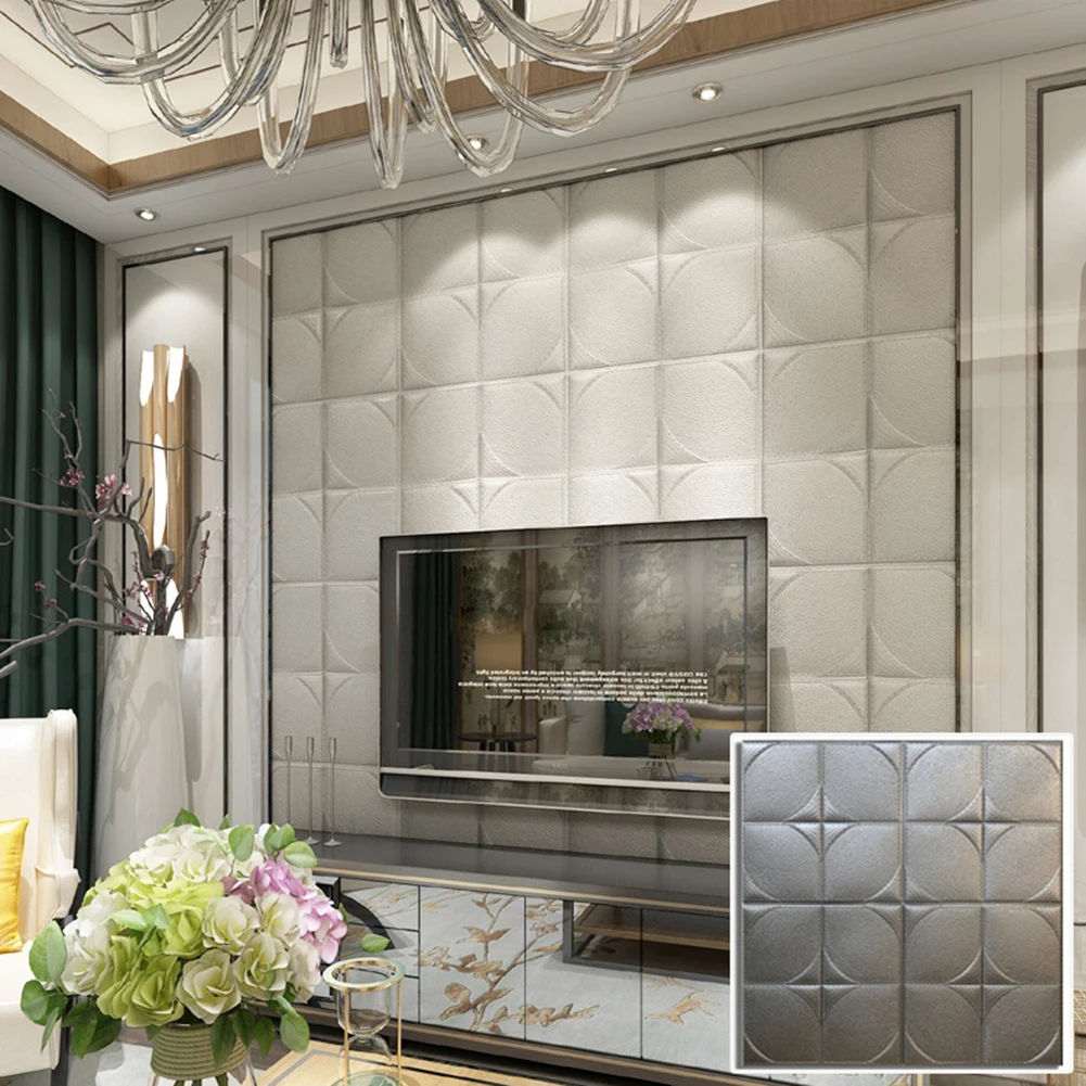 Настенные 3D стикеры из пены имитация кирпичной кладки украшение для спальни