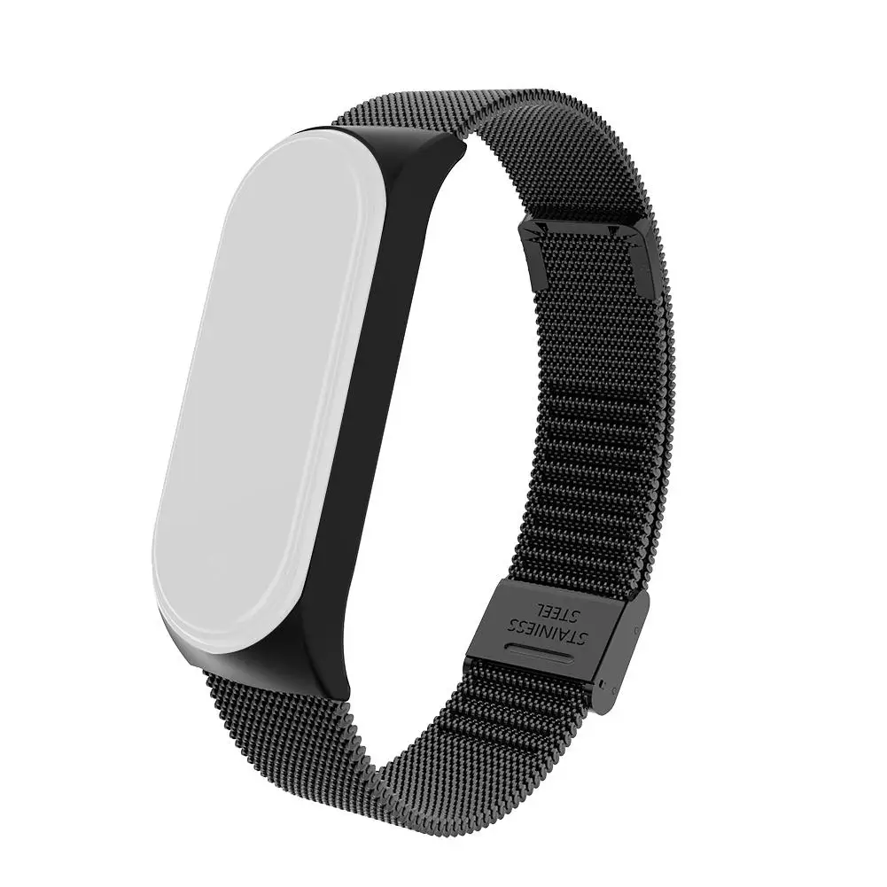 Миланский Браслет из нержавеющей стали для mi Band 3 4 Смарт часы замена ремешок для Xiaomi mi Band 3/mi Band 4