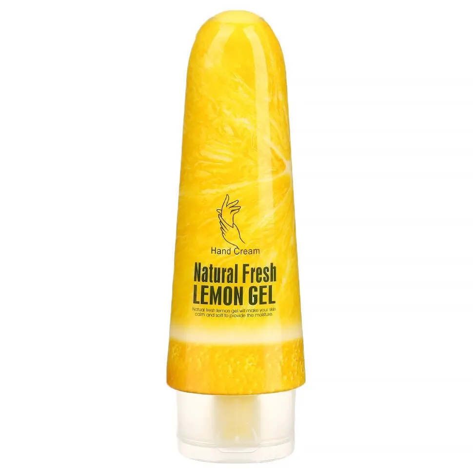 Hand cream with extract lemon wokali natural fresh gel 100 ml hand cosmetic Korean Cosmetics for Face care Creams Skin Beauty Health |
