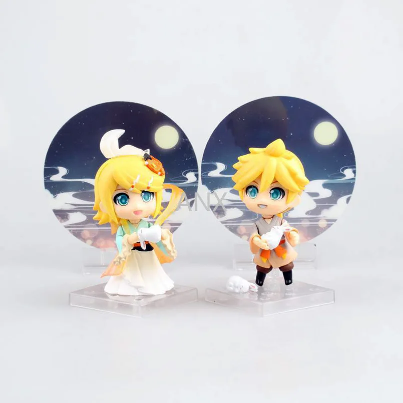 

10CM Kagamine Rin/Len Figure PVC Collection Peripherals Virtual Rin Len singer Figure Doll Model Toy for children gifts