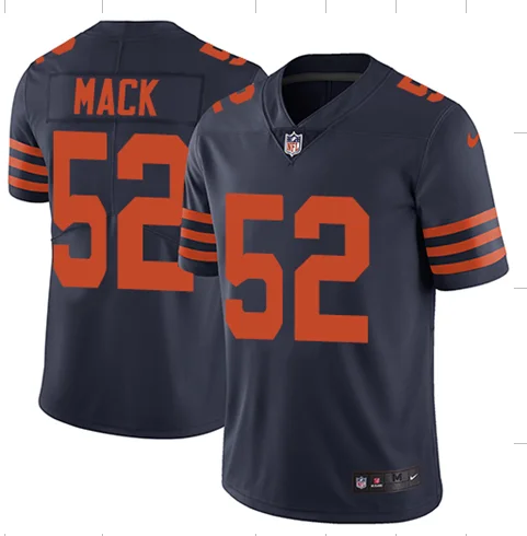 Все сшитые Чикаго Новые качественные мужские медведи Khalil Mack Длинные Джерси - Цвет: Men