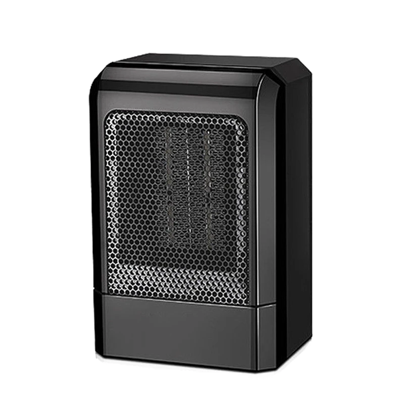 

500W MINI Portable Ceramic Heater Electric Cooler Hot Fan Home Winter Warmer Black EU Plug