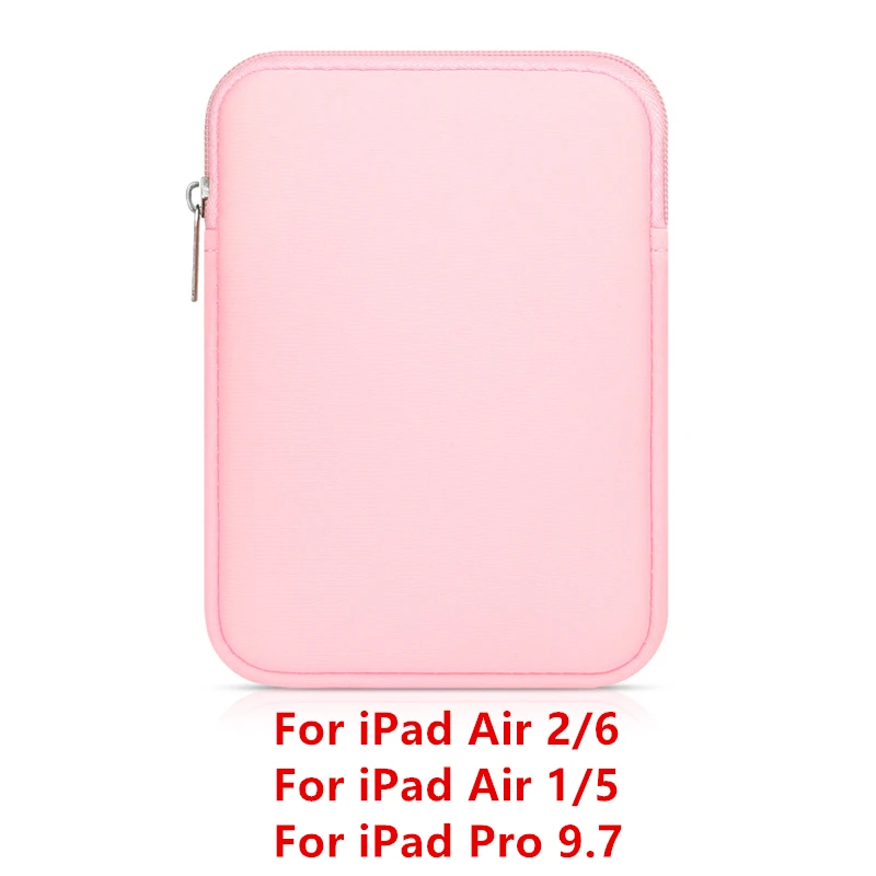 Чехол-вкладыш для планшета, сумка для нового iPad 9,7 дюймов, мягкий чехол для планшета, чехол для iPad Air 2/1 Pro 9,7, сумка Funda для iPad Mini - Цвет: Pink  9.7 1