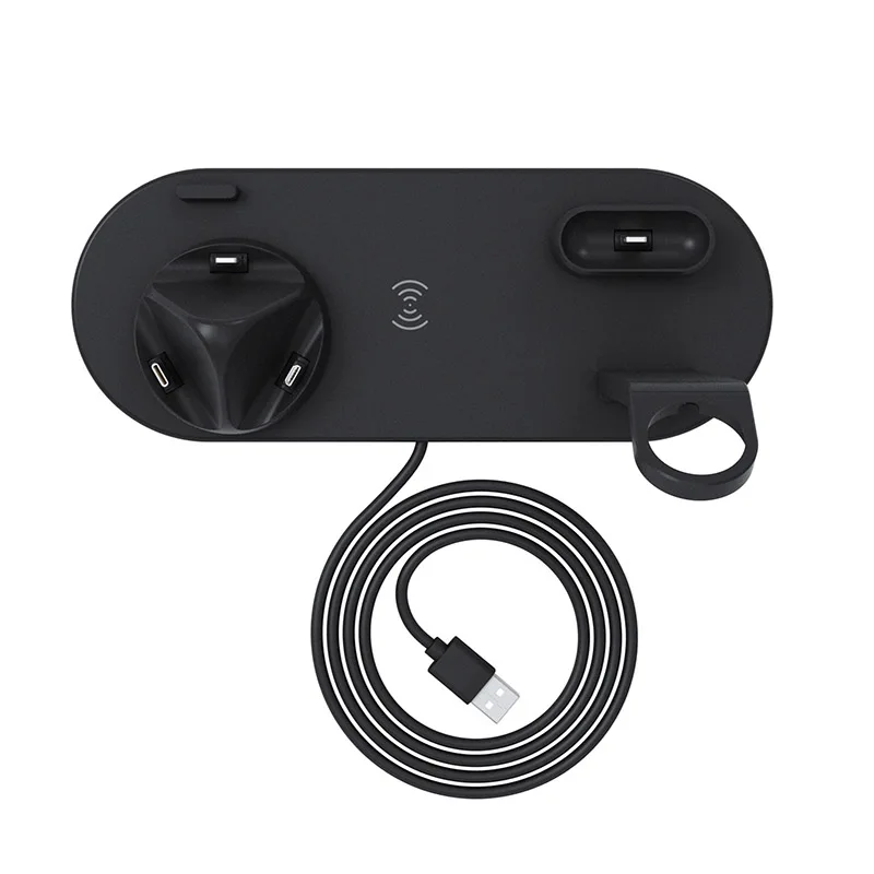 

Wireless Charging Dock Holder Station With Rotary Charging Base For Iphone For Iwatch Ipad For Tch1234 Watch For Ipods