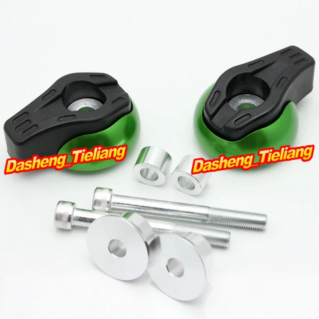 

For Yamaha FZ6R 2009 2010 2011 2012 Frame Sliders Crash Pads Protector, Motorcycle Spare Parts Accessories, Green Color