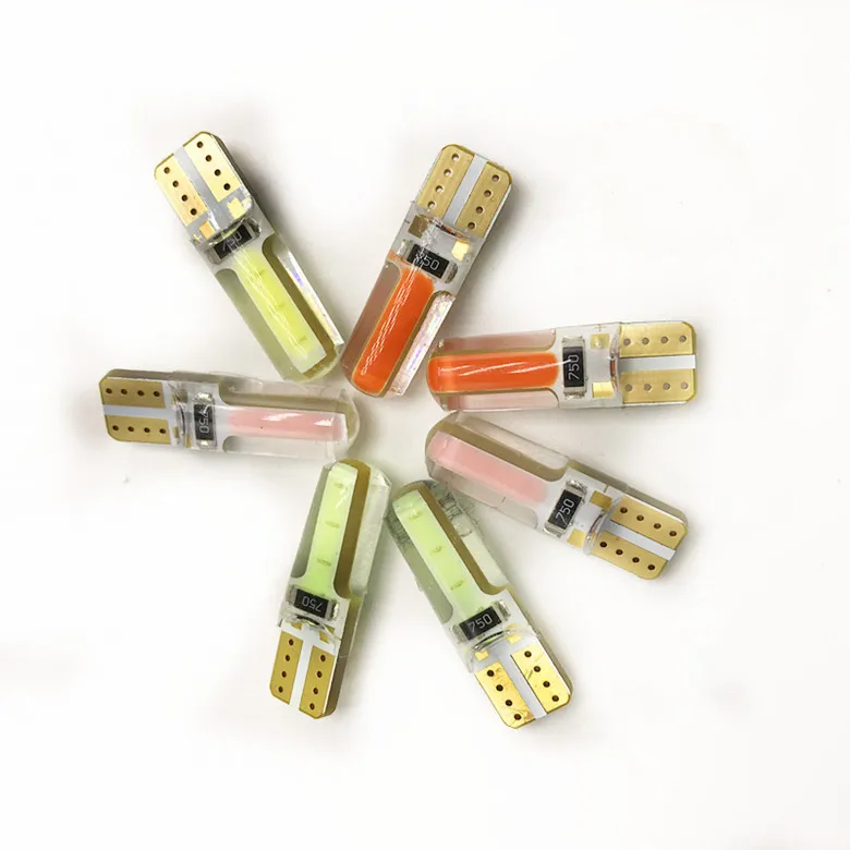 

Automobile LED Clearance Lamp Decoding Modified T10 Silica Gel Crystal Lamp T10 Epoxy Cob Width Lamp W5W cha pao