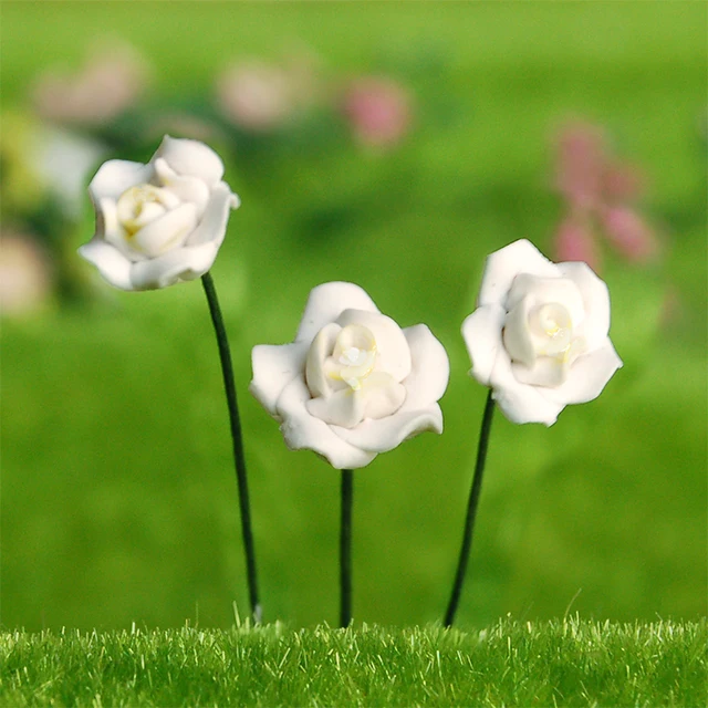 Dollhouse Miniature Clay Flowers 3pcs – iLAND