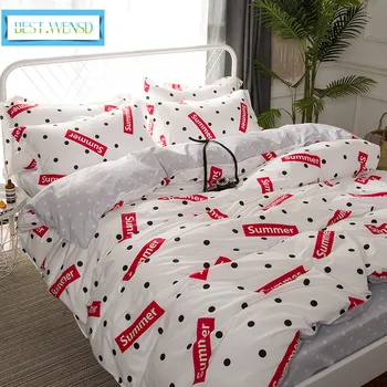 

BEST.WENSD Summer style Refreshing series lattice Bedding comforter set duvet cover sets luxury bedding set king dekbedovertrek