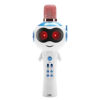 

NEW-L838 Kids Wireless Microphone Karaoke Player BT4.2 Speaker for Iphones Ipads Android Smart Phone PC
