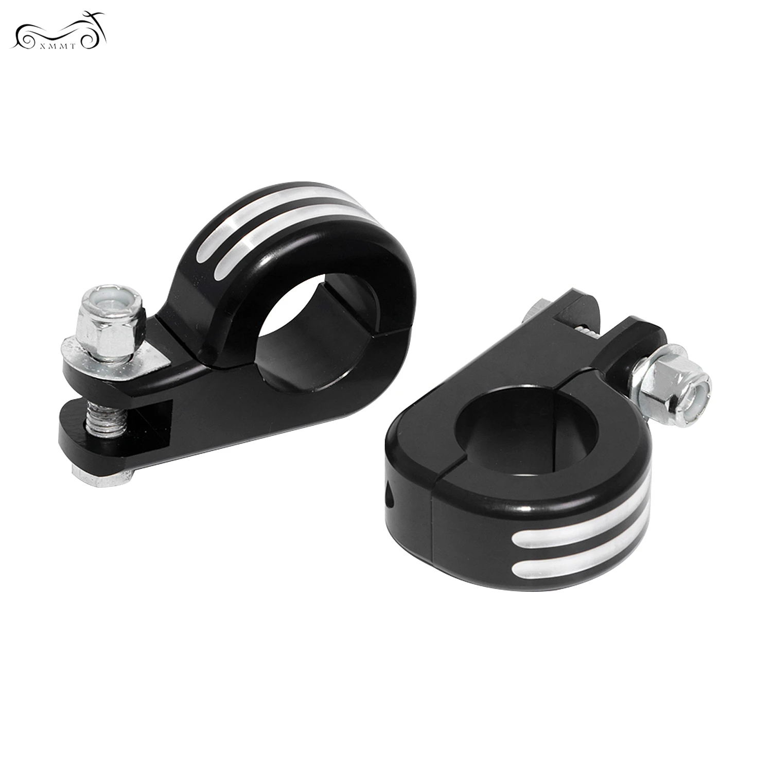 Motorcycle Foot Rest Moto Foot Peg P Clamp Mounting Kits case For Harley Honda Yamaha Engine