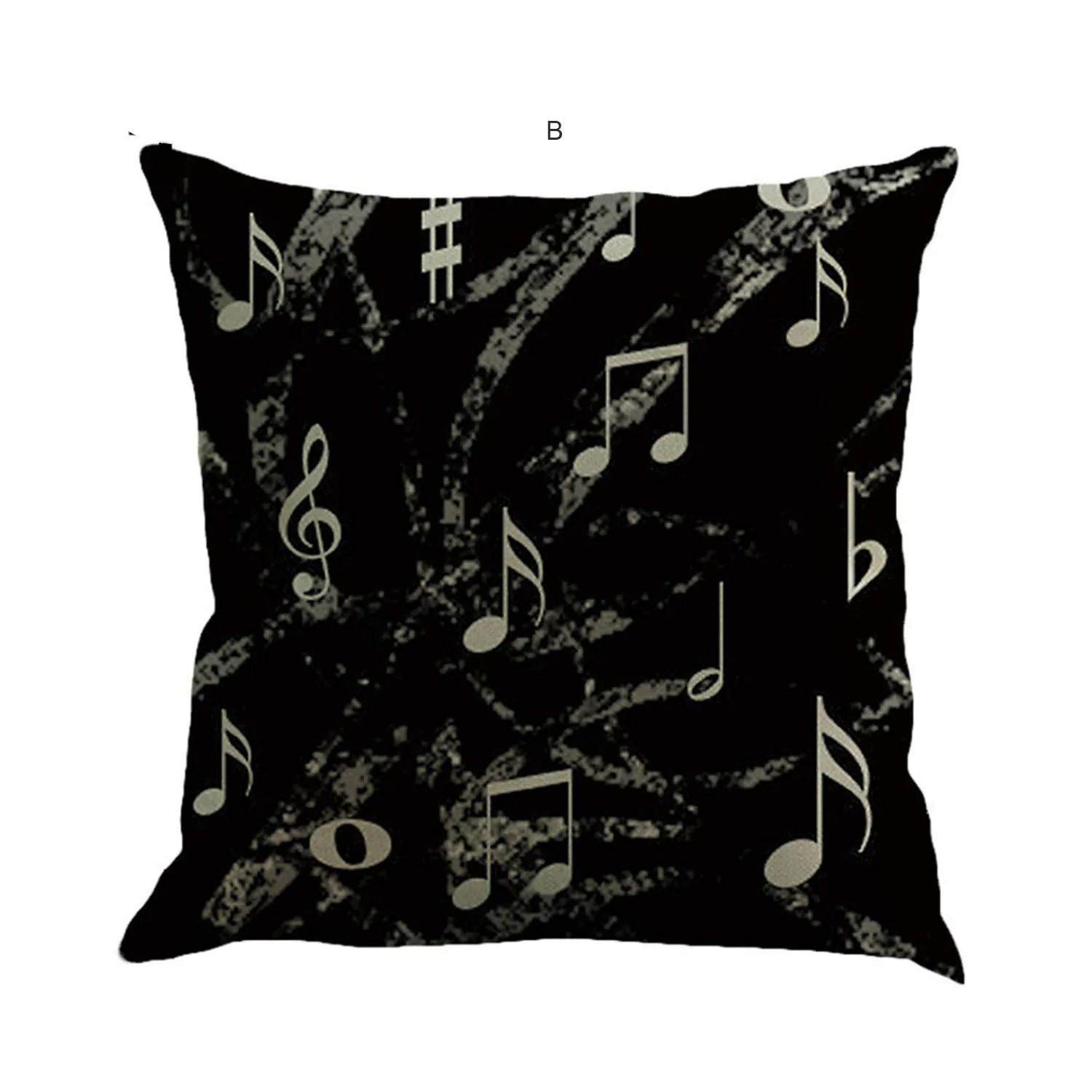 Piano Music Note Pillow Sofa Bedroom Car Decoration Cushion Case