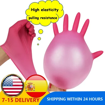 

10/50/100PCS Disposable Nitrile Gloves Waterproof Exam Gloves Ambidextrous For Medical House Gloves Guantes Nitrilo